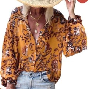 Bohemian Button Down Shirt